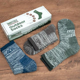 innotree 3 Pack Men's Merino Wool Hiking Socks, Micro Crew Cushioned Hiking Walking Thermal Moisture Wicking Trekking Socks