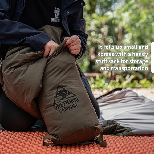 OneTigris Bushcrafter’s Sleeping Bags, Mummy Sleeping Bag for Camping Hiking Backpacking, Survival Gear