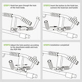 2025 Upgrade Multi-Grip Pull Up Bar with Smart Larger Hooks Technology - USA Original Patent, Designed, Shipped, Warranty
