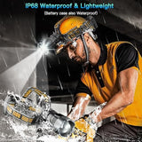 UBEE Headlamp Rechargeable, 800LM Head Lamp Super Bright LED Rechargeable Head Lamps with 7 Modes & IP68 Waterproof Rechargeable Headlamp,Adjustable Head Lamp for Outdoor Camping Hiking Climbing