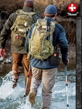 Survival First Aid Kit with Israeli Bandage, Splint, Chest Seal, Tactical Military Combat Molle IFAK for Wound Care, Bleeding Control, Trauma Hemorrhage and More