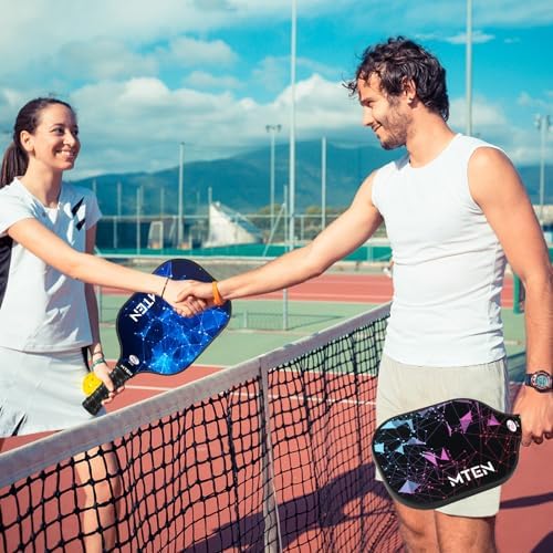 Pickleball Paddles, USAPA Approved Fiberglass Surface Pickleball Set with Pickleball Rackets, Pickleball Paddles Set for Men Women