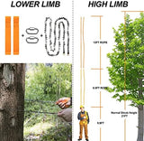 Premium 55 Inch High Limb Rope Saw with Two Ropes,70 Sharp Teeth Blades on Both Sides-Best Folding Pocket Chain Saw for Camping,Field Survival Gear,Hunting.