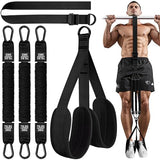 Pull Up Assistance Bands, Heavy Duty Resistance Band for Pull Up Bar, Adjustable Weight/Size with Fabric Feet/Knee Rest, Bands for Pull Up Assist for Strength Training, Pull Up Assist Band