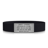 ROAD iD Silicone Medical ID Bracelet for Men and Women | Stretchable and Comfy Silicone Emergency Bracelets w/Identification & Medical Information for Athletes & Travelers (13mm Wide)