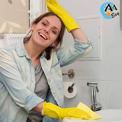 AVAbay® Sink Faucet Handheld Bidet Sprayer for Toilet I Bidet Attachment for Warm & Cold Water I Long 80" Hose Perfect for Feminine Hygiene, Cloth Diaper, Bathroom Toilet Cleaning