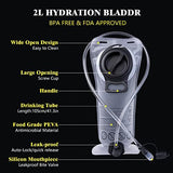 Hydration Backpack Pack with Cool Lights, 2L Water Bladder, Lightweight Bag for Running, Hiking, Bike, Climbing, Music Festival Essential, and Rave