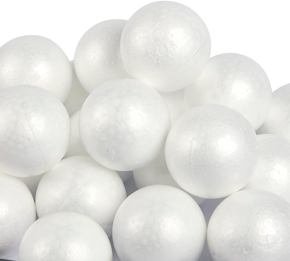LOMIMOS 24pcs 4 Inch Foam Balls, White Craft Balls for Arts & Crafts DIY Cratfs School Projects Christmas Easter Home Party Decoration