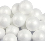 LOMIMOS 24pcs 4 Inch Foam Balls, White Craft Balls for Arts & Crafts DIY Cratfs School Projects Christmas Easter Home Party Decoration