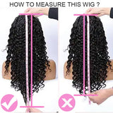 ISEE Wear and Go Glueless Wig Afro Kinky Curly Lace Front Wigs Human Hair 7x5 HD Lace Afro Curly for Women Lace Pre Cut Glueless Wigs Human Hair Pre Plucked 20 Inch