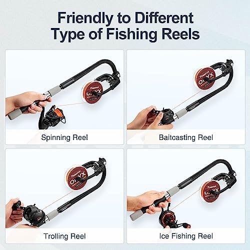 Piscifun Fishing Line Winder Spooler Machine Spinning Reel Spool Spooling Station System Automatic Spools Holder
