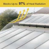 fowong Reflective Window Insulation Roll, 36" x 10 Ft Window Insulation for Winter, Weatherproofing Aluminum Foil Bubble Thermal Bubble Shield for RV, Roof, Garage Door