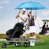 ZOMAKE Automatic Open Extra Large Golf Umbrella 51/54/62/68 Inch, Double Canopy Vented Windproof Oversize Stick Umbrellas for Rain