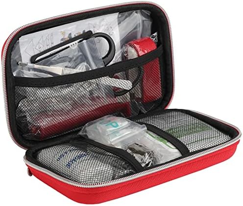 Snake Bite Kit, Bee Sting Kit, Emergency First Aid Supplies, Venom Extractor Suction Pump, Bite and Sting First Aid for Hiking, Backpacking and Camping. Includes Bonus CPR face Shield (Red)