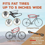 HYPERAX Volt 2 - E Bike Hitch Mounted Platform Style 2 Bikes Carrier for Car, SUV, Trucks, Sedan, Tilting e-Bike Rack for Hitch Fits Up to 2 X 70 lbs Bike with Up to 5" TIRE - NO RV USE!