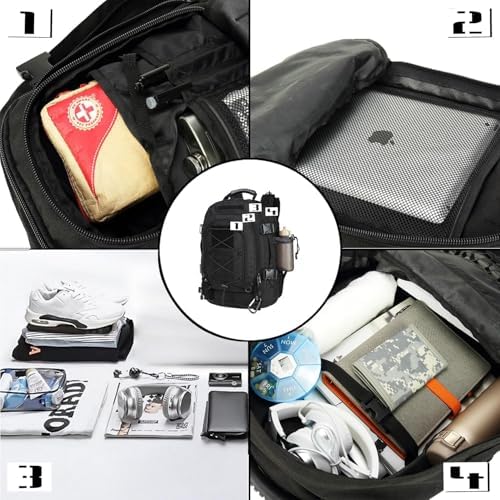 Expandable 40-64L Military Tactical Backpack 3 Day Bag Hiking Gym Sport Camping