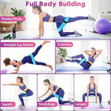 Renoj Resistance Bands, Exercise Workout Bands for Women and Men, 3 Set of Stretch Bands for Booty Legs for Yoga Starter, Pilates Flexbands