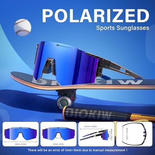5PACK Polarized Kids sunglasses Youth Softball Cycling Sports Sun Glasses Boys Girls UV400 Protection Goggles