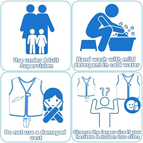 Pottwal Swim Vest for Kids - Swim Jacket for 1-2 Years (24-33LBS) - Buoyancy Aid Made of Neoprene & EPE - with Adjustable Crotch Strap