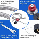 ARC Single Burner Propane Stove, 200,000BTU Cast Iron High Pressure Outdoor Propane Burner Cooker,16.5"Heavy Duty Square Stove, Great For Outdoor Cooking Turkey Fry,Seafood Boil,Homebrewing