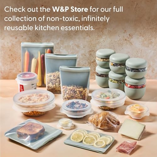 W&P Porter Stainless Steel Utensils with Silicone Carrying Case | Terrazzo Charcoal | Spoon, Fork & Knife for Meals on the Go | Portable and Compact Set