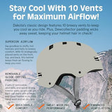 Retrospec Retrospec Dakota Bike Helmet - Skateboard Helmet Premium Protection Multi-Sport Bike, BMX, Skating, Scooter, and Skate Helmet