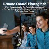 Smart Health Ring for Women Men Fitness Tracker with Heart Rate, Blood Oxygen, Blood Pressure, Sleep Monitoring, Step Counting, IP68 Waterproof for iPhone and Android, No Subscription Fee, Black 7