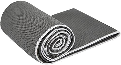 Shandali Hot Yoga Towel - Mat-Sized, Microfiber, Super Absorbent, Anti-Slip, Injury Free, 24" x 72" - Best Bikram Yoga Towel - Exercise, Fitness, Pilates Gear