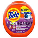 Tide PODS Liquid Laundry Detergent Soap Pacs, HE Compatible, Powerful 3-in-1 Clean in one Step, Built in Stain Removers, Spring Meadow Scent, 76 Count