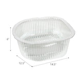 ForPro Professional Collection Universal Pedi Bath Liners - 50% THICKER - Fit Footsie Bath, Disposable Pedicure Foot Tub Liners for Foot Spa Basins & Foot Bath Soaks, Clear, 100-Count