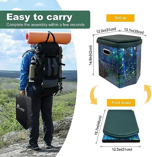 Upgrade XL Portable Toilet for Adults, Extra Large Portable Travel Floding Toilet, Camping Tall Toilets with Lid for Adults and Kids Compact Potty for Car,Hiking,Beach and Camping