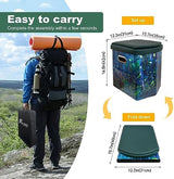 Upgrade XL Portable Toilet for Adults, Extra Large Portable Travel Floding Toilet, Camping Tall Toilets with Lid for Adults and Kids Compact Potty for Car,Hiking,Beach and Camping