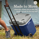 Coleman Classic Series Insulated Portable Wheeled Cooler, Leak-Resistant Outdoor Hard Cooler Keeps Ice up to 5 Days, 65-Quart