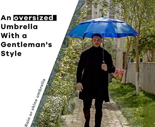 Golf Umbrella Large 62/68/72 Inch, Extra Large Oversize Double Canopy Vented Windproof Waterproof Umbrella, Automatic Open Golf Umbrella for Men and Women and Family.