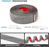 Art3d Self Adhesive Vinyl Strip for Joining Floor Gaps, Carpet Thresholds - 10 FT, 1.57in, Gray