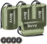Esky Emergency Sleeping Bag, Portable Emergency Blanket Thermal Bivy Sack, Waterproof Lightweight Survival Gear with Compass for Camping Hiking Outdoor Adventure