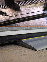 Papillon Universal Garage Door Bottom Threshold Seal Strip,Weatherproof Rubber DIY Weather Stripping Replacement, Not Include Sealant/Adhesive (16Ft, Black)