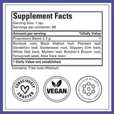 Doctor Morse's™ Heal All Tea | Herbal Formula | 7oz Loose Blend (86 Servings) Caffeine Free | Naturopath Formulated | Full-Body Detox | 100% Organic | Burdock Root, Plantain Leaf, Black Walnut Hull