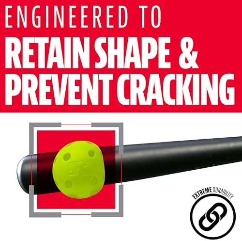 Franklin Sports Indestruct-A-Ball Plastic Batting Practice Baseballs, Softballs + Golf Balls - Training Packs