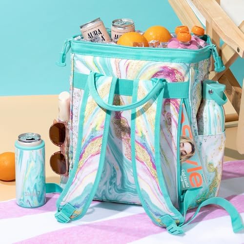 Swig Life Packi Backpack Cooler, Insulated Cooler, Waterproof Beach Bag, 24 Cans, Lightweight Insulated Coolers