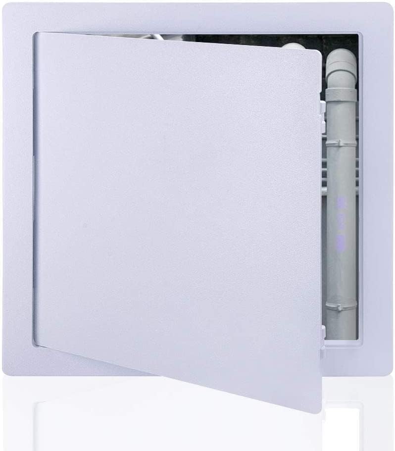 Suteck Plastic Access Panel for Drywall Ceiling 16 x 16 Inch Reinforced Plumbing Wall Access Doors Removable Hinged White