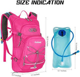 Hydration Backpack,Lightweight Hiking Backpack with 2L Water Bladder,Water Backpack for Biking, Running, Festival