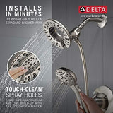 DELTA 142840-SP-I Arvo Tub Shower, SpotShield Brushed Nickel