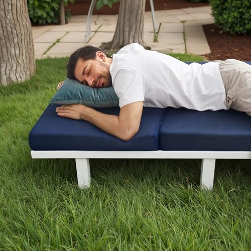 Sleeping Mats for Adults,Memory Foam Folding Pad,Cool Trifold Mattress,Machine Washable Mesh Cover,Breathable,Cot Size Floor Mattress Topper,Guest Bed,Summer Camping