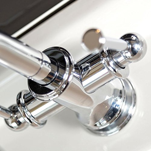 Spoutford Bathroom Traditional Chrome Plated Basin Sink Mono Tap Includes Click Clack Waste