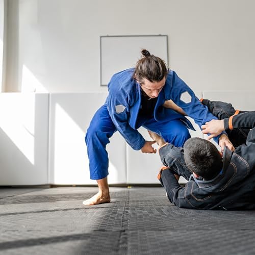 BalanceFrom Puzzle Exercise Mat with EVA Foam Interlocking Tiles for MMA, Exercise, Gymnastics and Home Gym Protective Flooring, Multiple Sizes and Colors