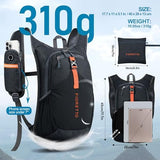 FIORETTO 15L Hiking Backpack for Women Men Mini Packable Backpack Lightweight Small Daypack for Camping Travel Outdoor, Black