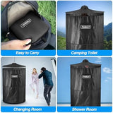 PANKAY Pop Up Privacy Tent, Portable Outdoor Camping Bathroom Toilet Tent, Collapsible Shelter for Camping & Emergency – Lightweight & Sturdy, Easy Set Up, Foldable - with Carry Bag