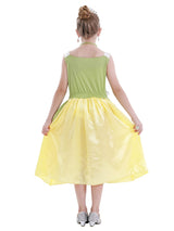 WonderBabe Green Fairy Tale Princess Dress Fancy Birthday Party Dresses Halloween Christmas Party Dress up Role Play Dresses Luxury Outfit Green Size 5T 6T Age 5-6 Years