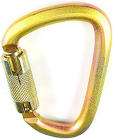 S01813-S Steel Carabiner 50kn (11,200 lb) Rated, Twist Auto Lock, ANSI Certified (Qty: 1)